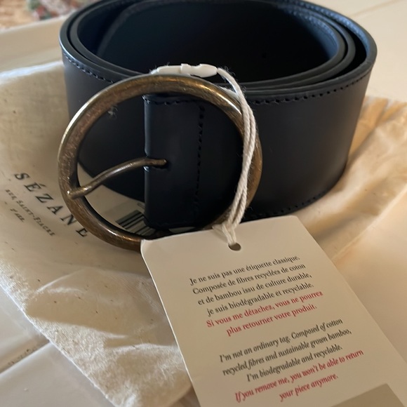 Sezane Alicia Belt. NWT. Black. Size 85 - Picture 10 of 10